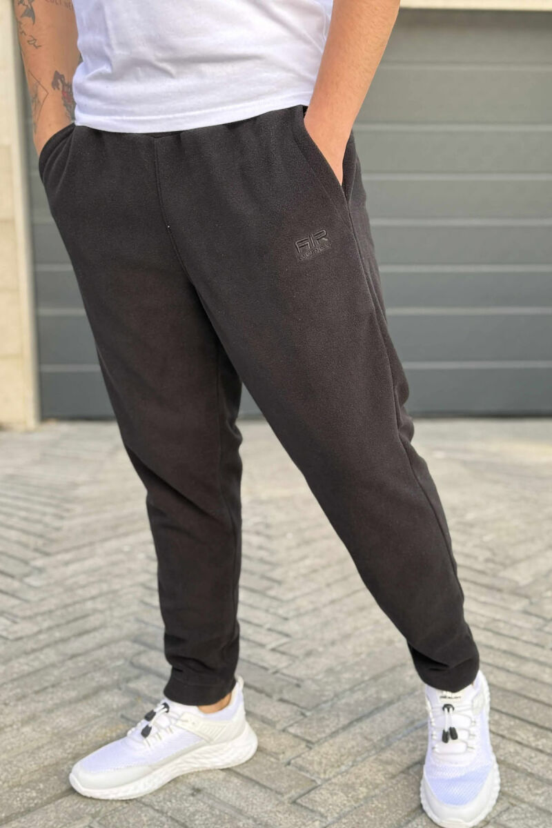 ONE COLOR POLAR SIMPLE MEN SWEATPANTS BLACK/ E ZEZE - 5