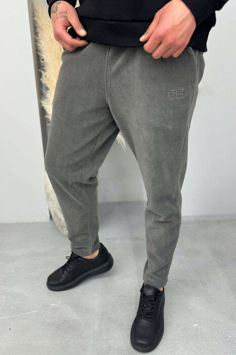 ONE COLOR POLAR SIMPLE MEN SWEATPANTS GREY ASH/GRI HIRI - 2