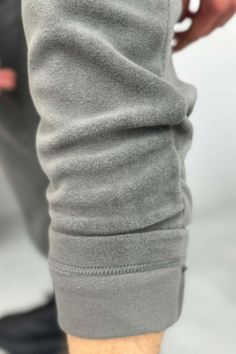 ONE COLOR POLAR SIMPLE MEN SWEATPANTS GREY ASH/GRI HIRI - 4