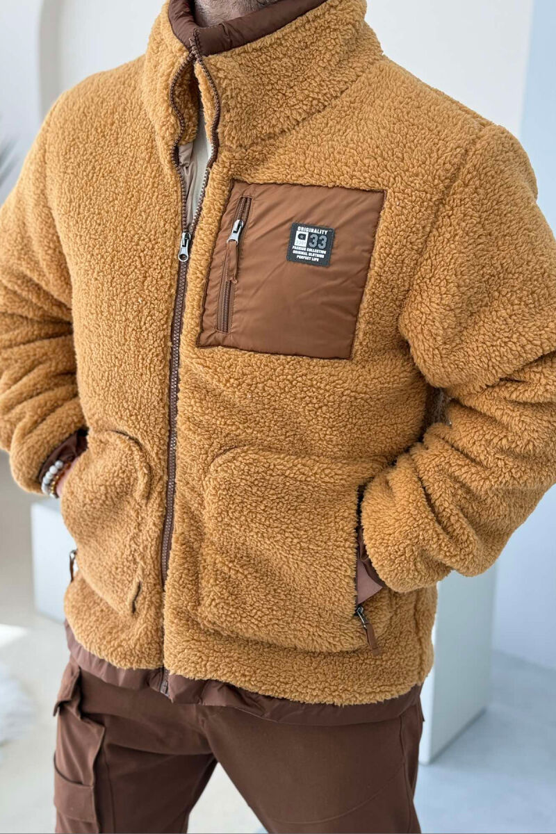 ONE COLOR PUFFER MEN JACKET BEIGE/BEZHE - 6