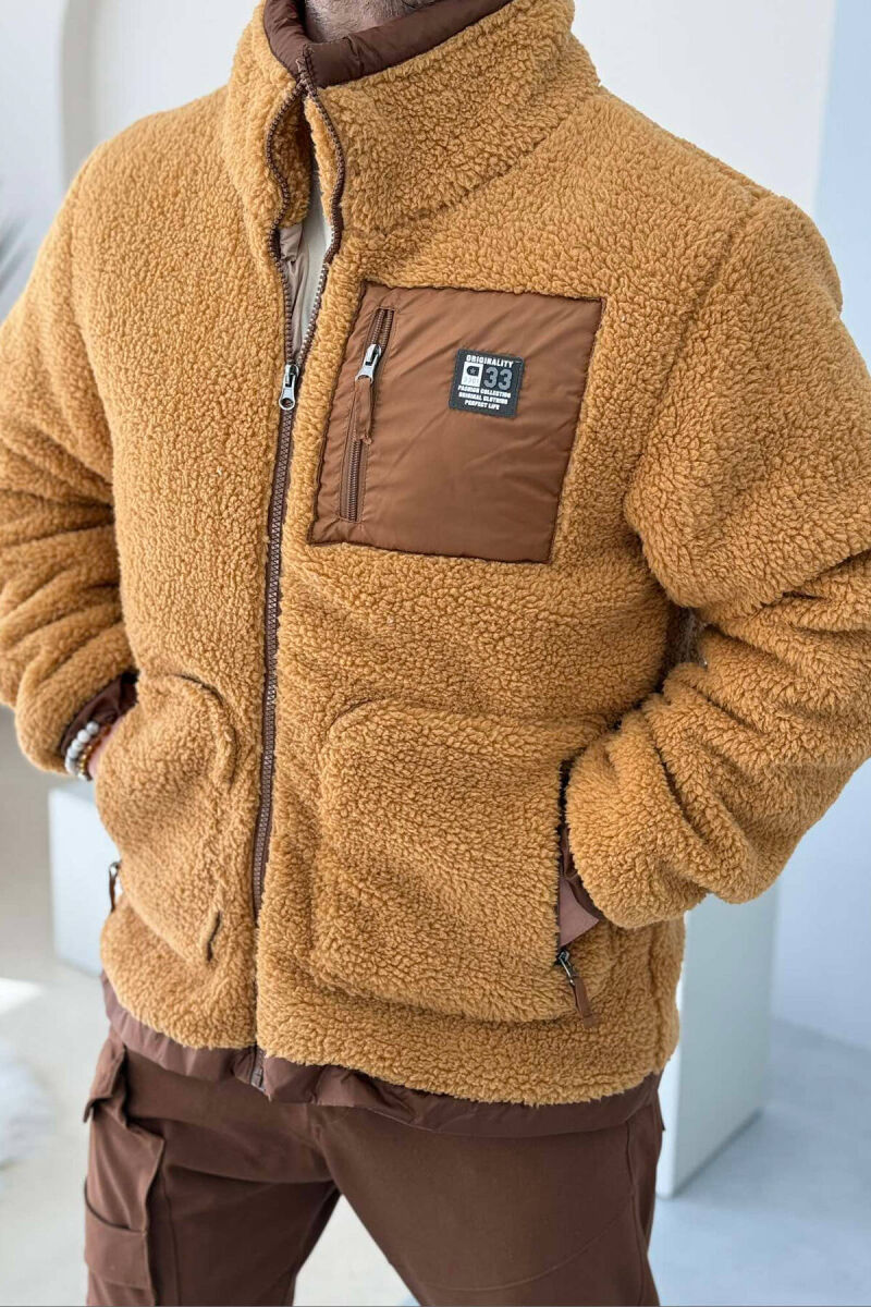 ONE COLOR PUFFER MEN JACKET BEIGE/BEZHE - 6