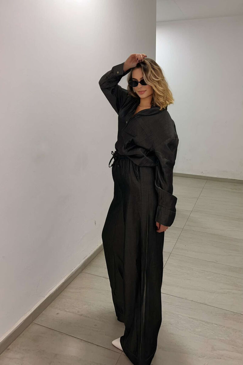 ONE COLOR SHIRT +TROUSERS WOMAN SET GREY/GRI - 1