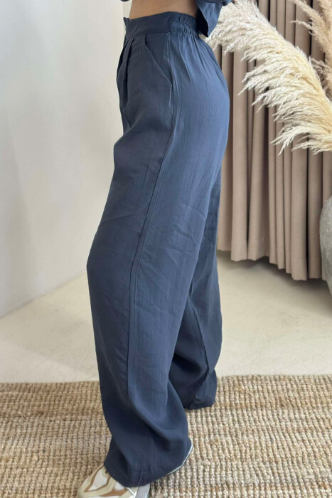 ONE COLOR SHIRT+TROUSERS WOMEN SET DARK GREY/GEE - 3