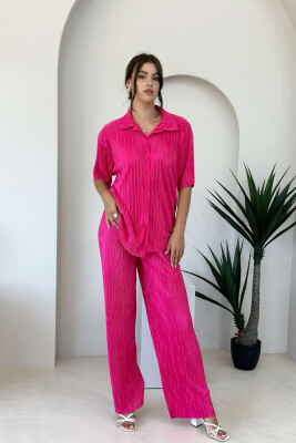 ONE COLOR SHIRT+TROUSERS WOMEN SET FUCHSIA/CIKLAMI 