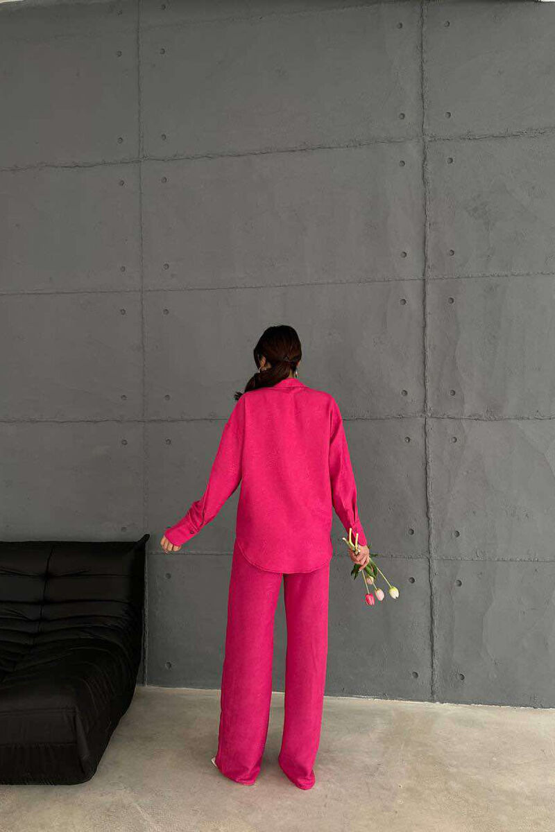 ONE COLOR SHIRT+TROUSERS WOMEN SET FUCHSIA/CIKLAMI - 3