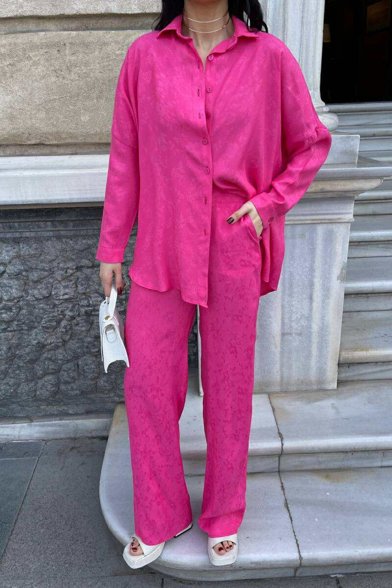 ONE COLOR SHIRT+TROUSERS WOMEN SET FUCHSIA/CIKLAMI - 3
