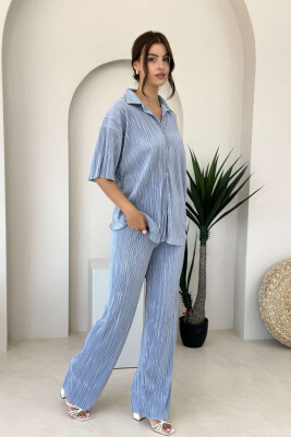 ONE COLOR SHIRT+TROUSERS WOMEN SET GREY/GRI 