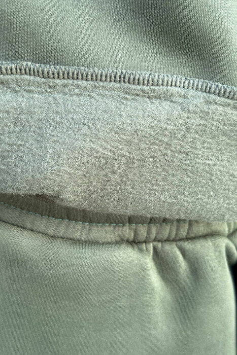 ONE COLOR SIMPLE BLOUSE+JOGGERS MEN SET GREEN/JESHILE - 3