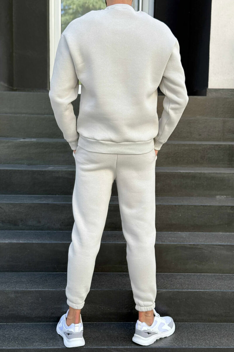 ONE COLOR SIMPLE BLOUSE+JOGGERS MEN SET LIGHT GREY/GZ - 4