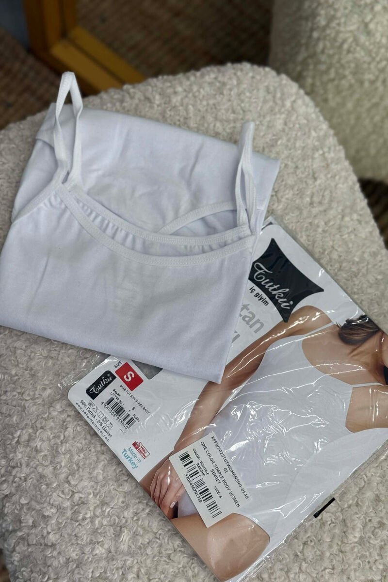 ONE COLOR SIMPLE BODY WOMEN SINGET WHITE-E BARDHE - 2