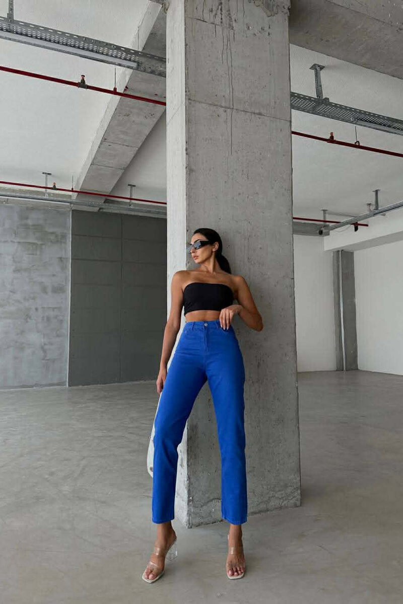 ONE COLOR SIMPLE DENIM WOMEN JEANS BLUE/BLU - 6