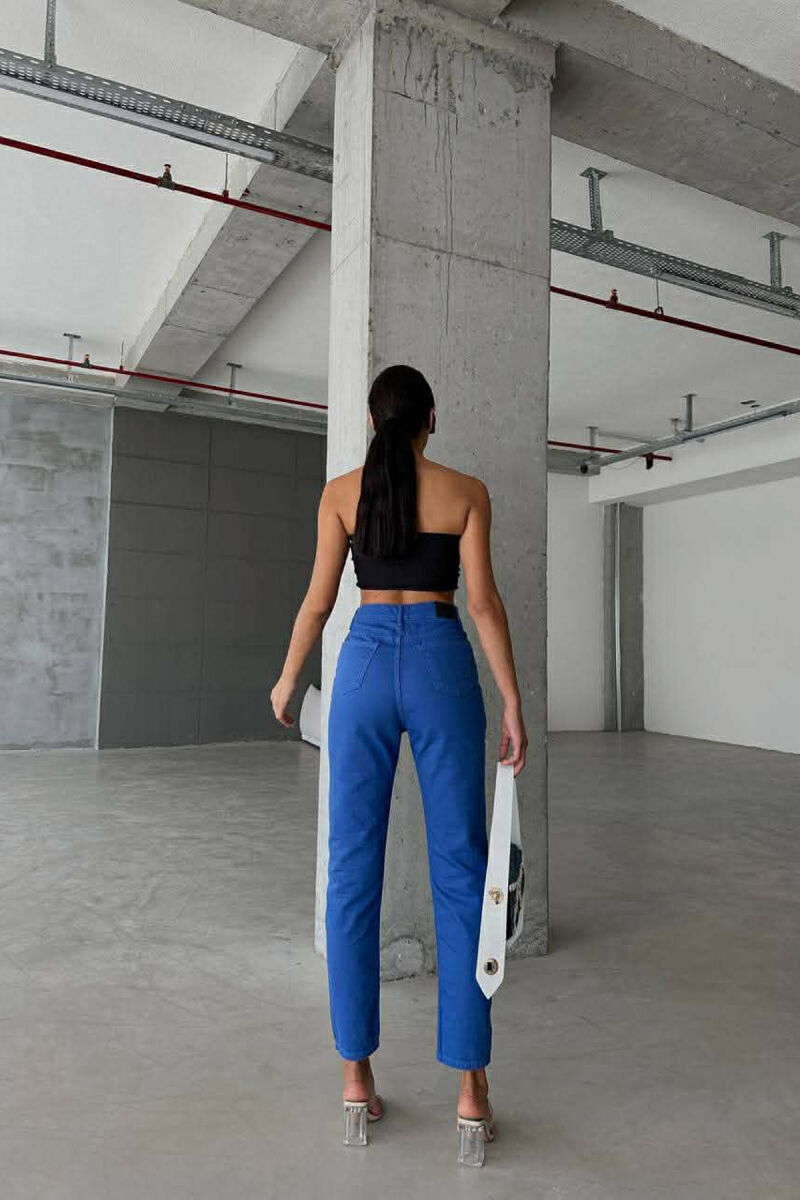 ONE COLOR SIMPLE DENIM WOMEN JEANS BLUE/BLU - 7