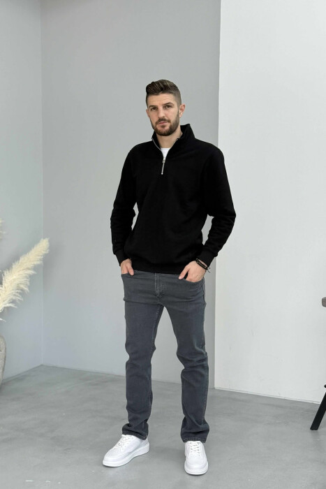 XHINSE TË THJESHTA NJË NGJYRËSHE ELASTIKE PËR MESHKUJ NË NGJYRË GRI - KLAUDIO FASHION