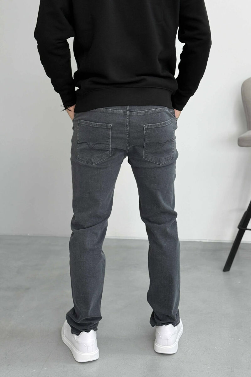 ONE COLOR SIMPLE ELASTIC MEN JEANS GREY/GRI - 3