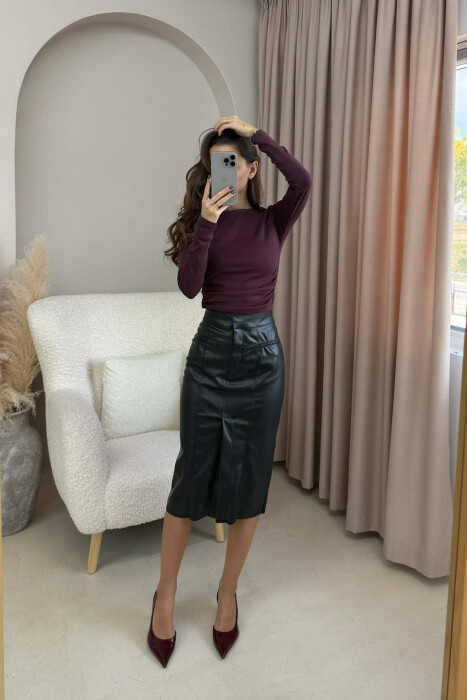 FUND LËKURE NJË NGJYRËSH PËR FEMRA NË NGJYRË TË ZEZË - KLAUDIO FASHION