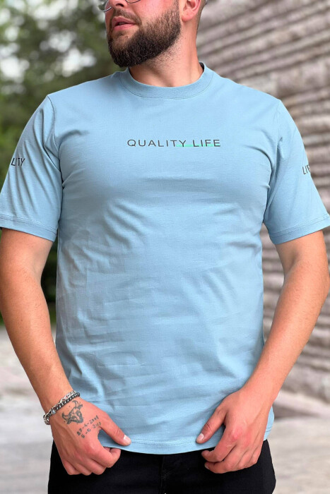 ONE COLOR SIMPLE MAN SHIRT BABY BLUE/BLU BY - 2