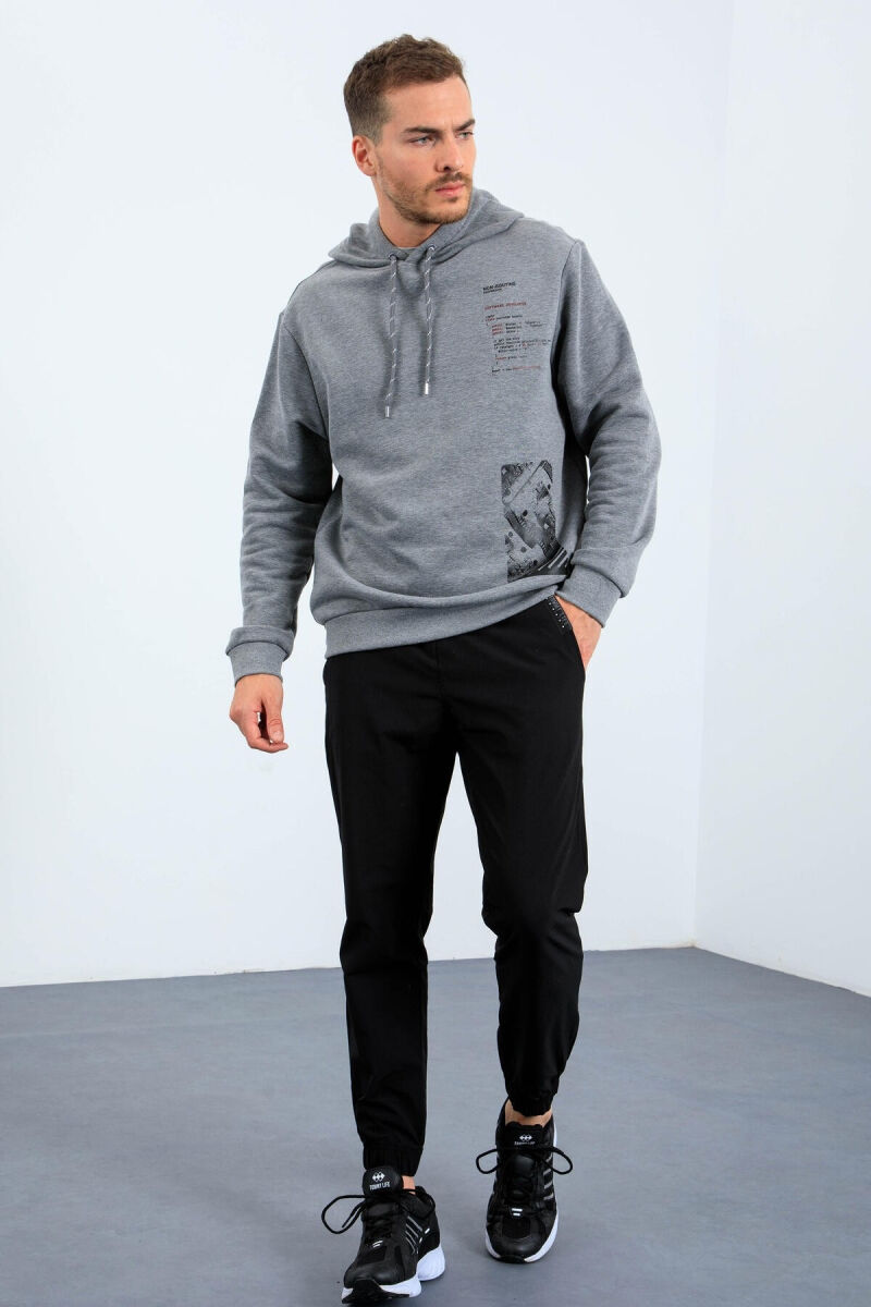 ONE COLOR SIMPLE MEN HODDIE GREY/GRI - 4