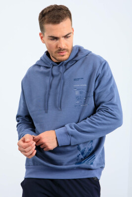 ONE COLOR SIMPLE MEN HODDIE LIGHTBLUE/BZ 