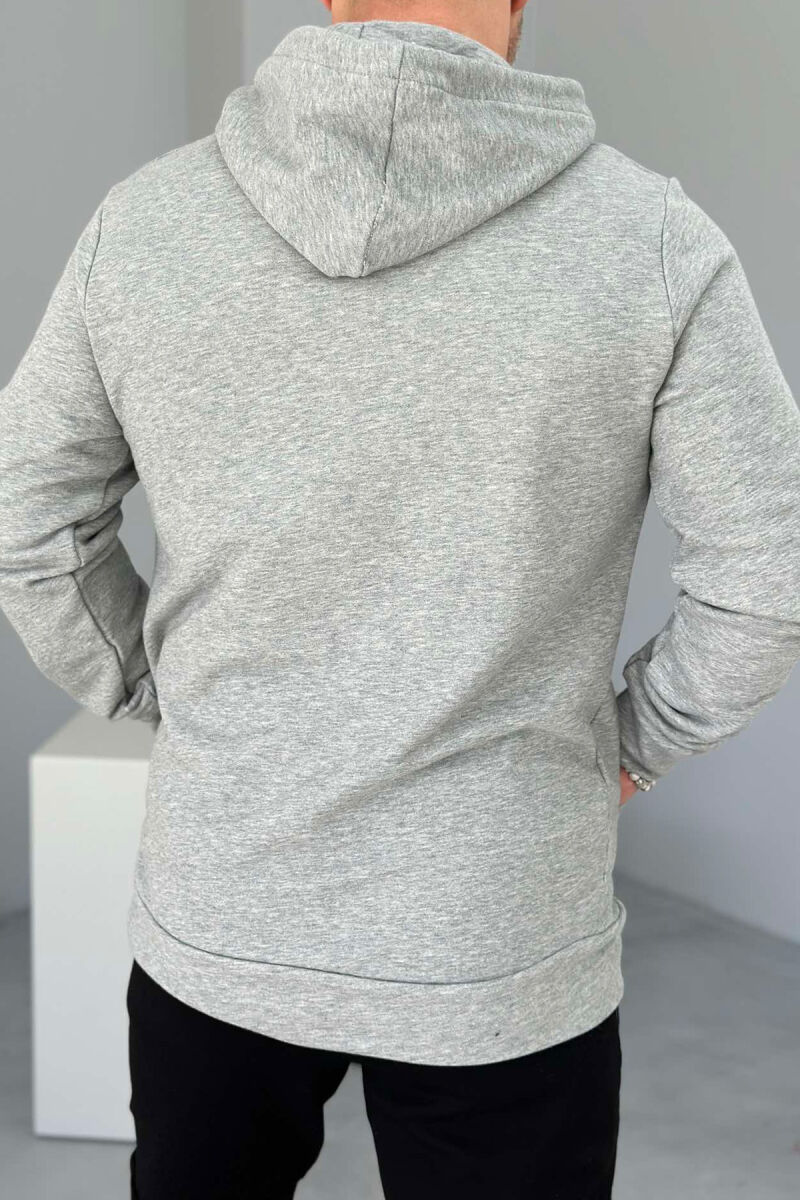 ONE COLOR SIMPLE MEN HOODIES GREY/GRI - 3