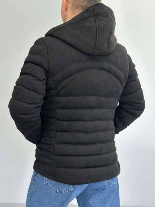 ONE COLOR MEN PUFFER JACKET BLACK/ E ZEZE - 2