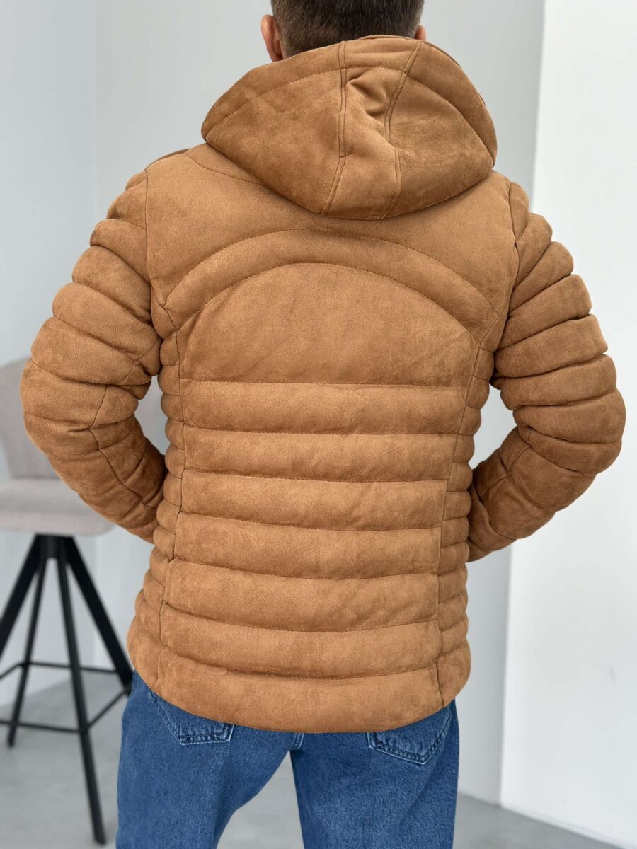 ONE COLOR MEN PUFFER JACKET BROWN/KAFE - 5