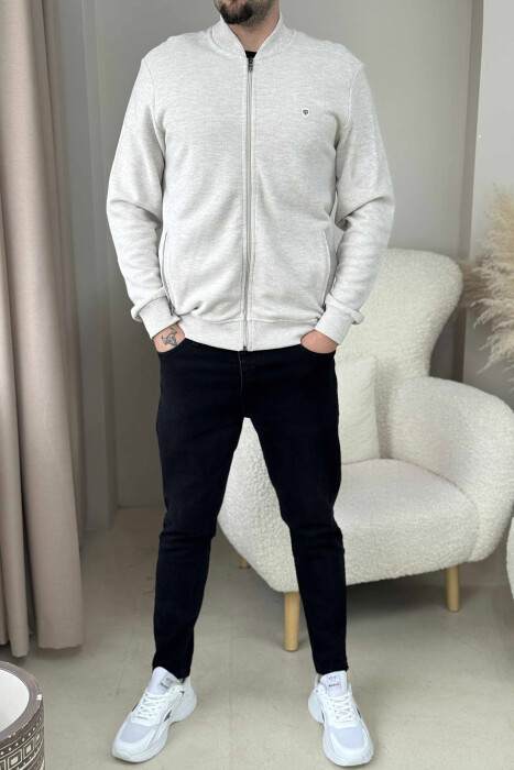 XHAKETË E THJESHTË PËR MESHKUJ NË NGJYRË KREM 