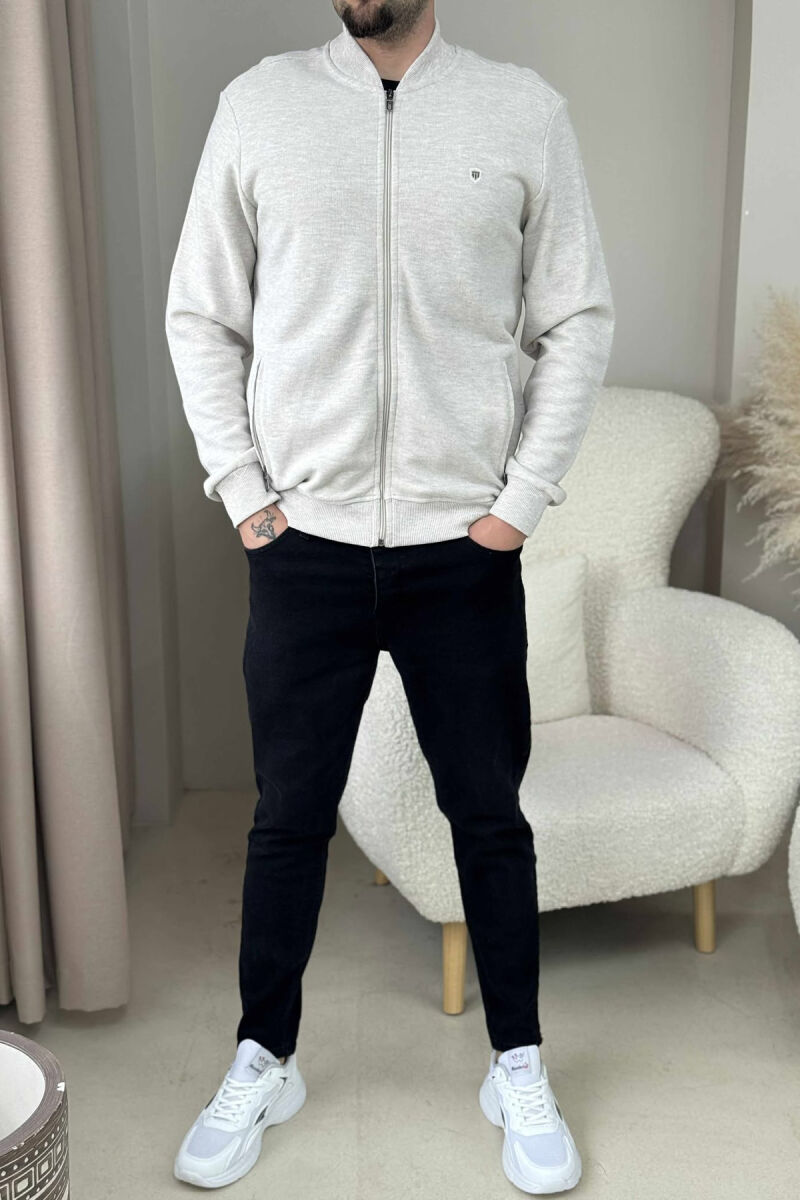 ONE COLOR SIMPLE MEN JACKET CREAM/KREM - 1