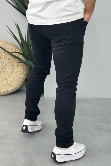 ONE COLOR SIMPLE MEN JEANS BLACK/ E ZEZE - 4