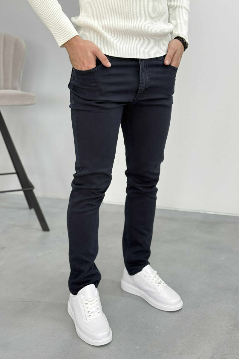 ONE COLOR SIMPLE MEN JEANS BLACK/ E ZEZE - 2