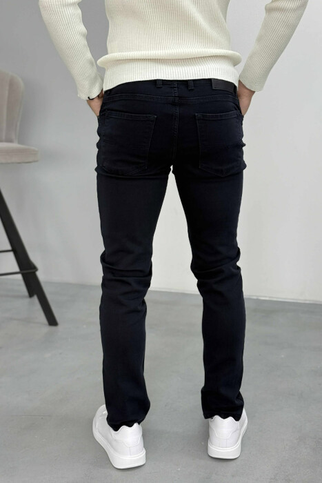 ONE COLOR SIMPLE MEN JEANS BLACK/ E ZEZE - 3