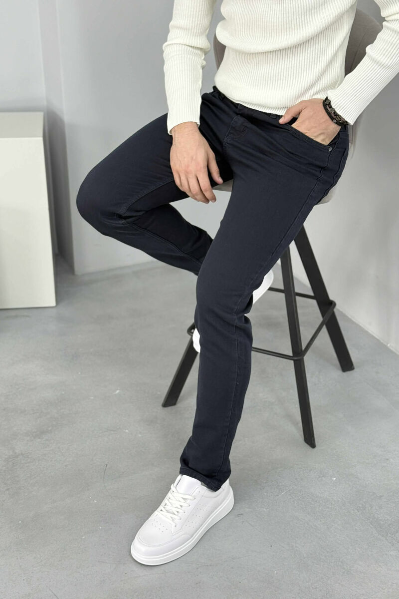 ONE COLOR SIMPLE MEN JEANS BLACK/ E ZEZE - 4