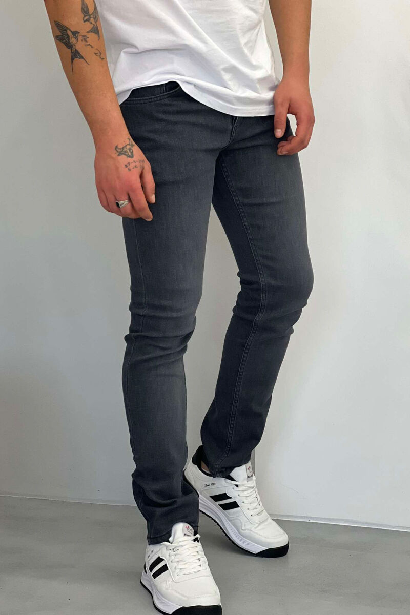 ONE COLOR SIMPLE MEN JEANS DARK GREY/GEE - 2