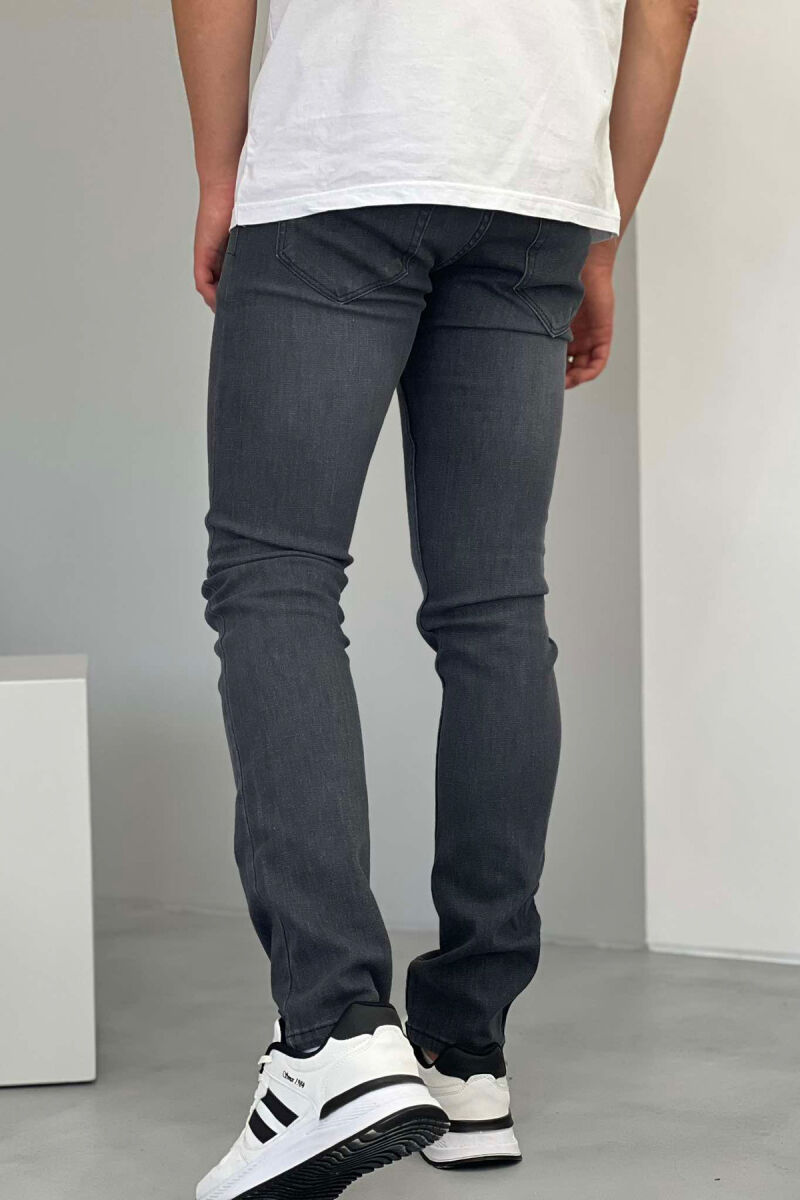 ONE COLOR SIMPLE MEN JEANS DARK GREY/GEE - 4