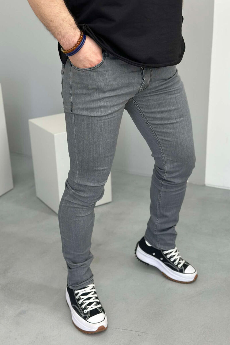 ONE COLOR SIMPLE MEN JEANS GREY/GRI - 2