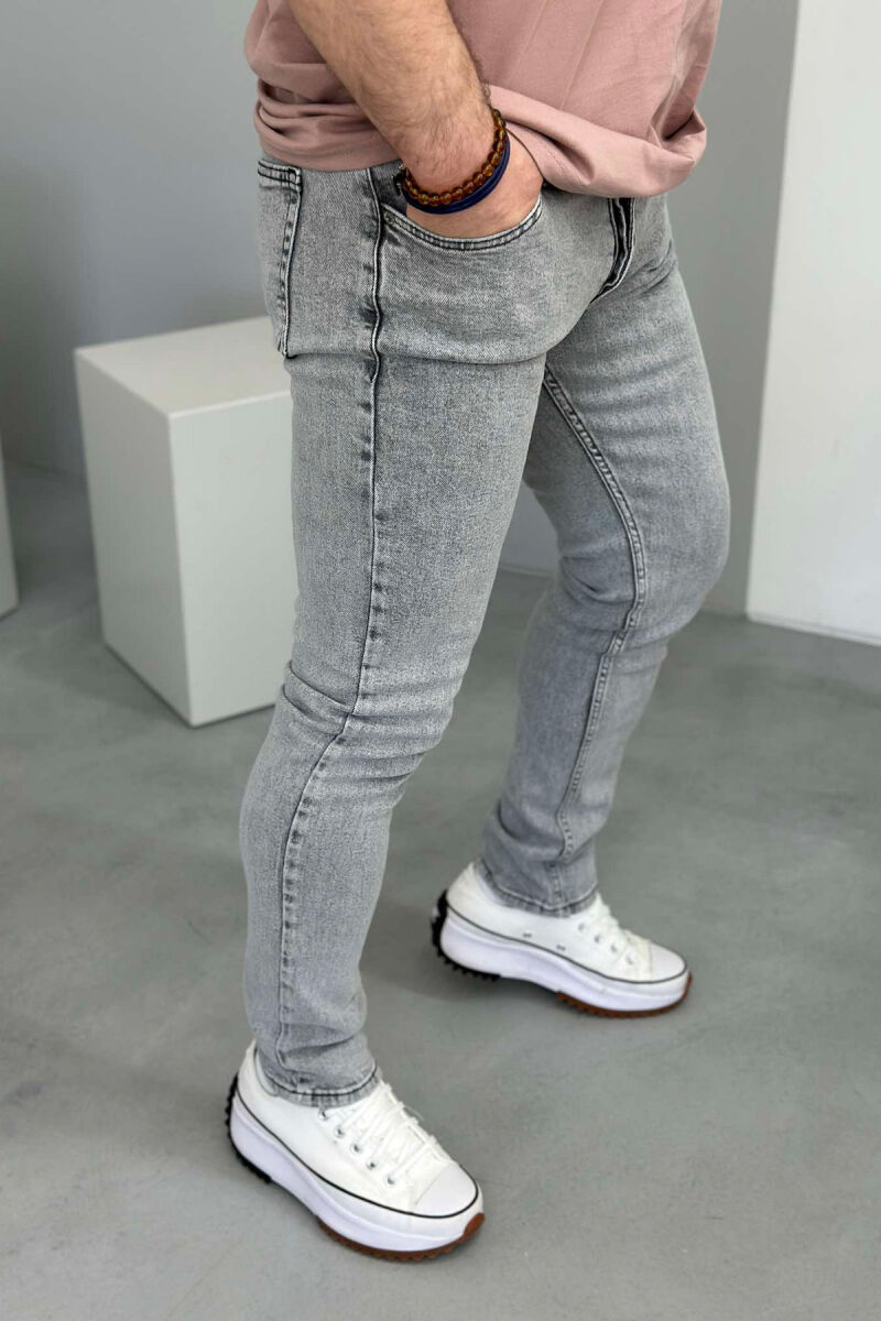 ONE COLOR SIMPLE MEN JEANS LIGHT GREY/GZ - 2