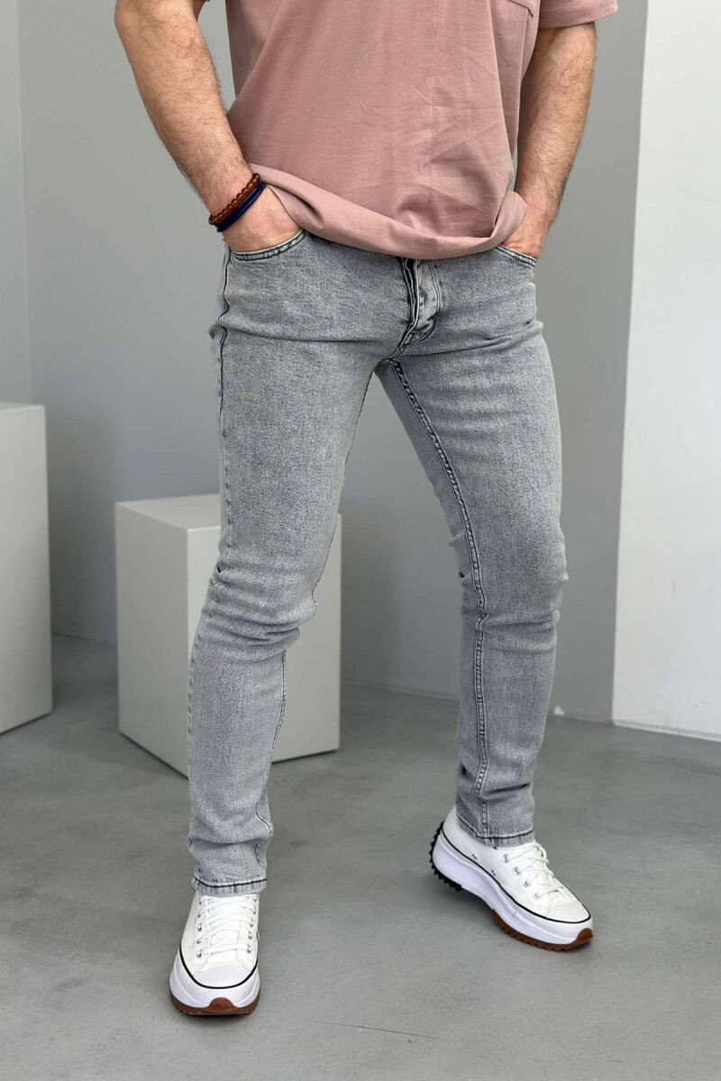 ONE COLOR SIMPLE MEN JEANS LIGHT GREY/GZ - 3