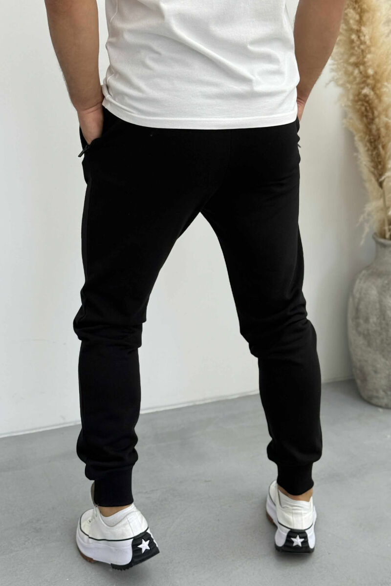 ONE COLOR SIMPLE MEN JOGGERS BLACK/ E ZEZE - 2