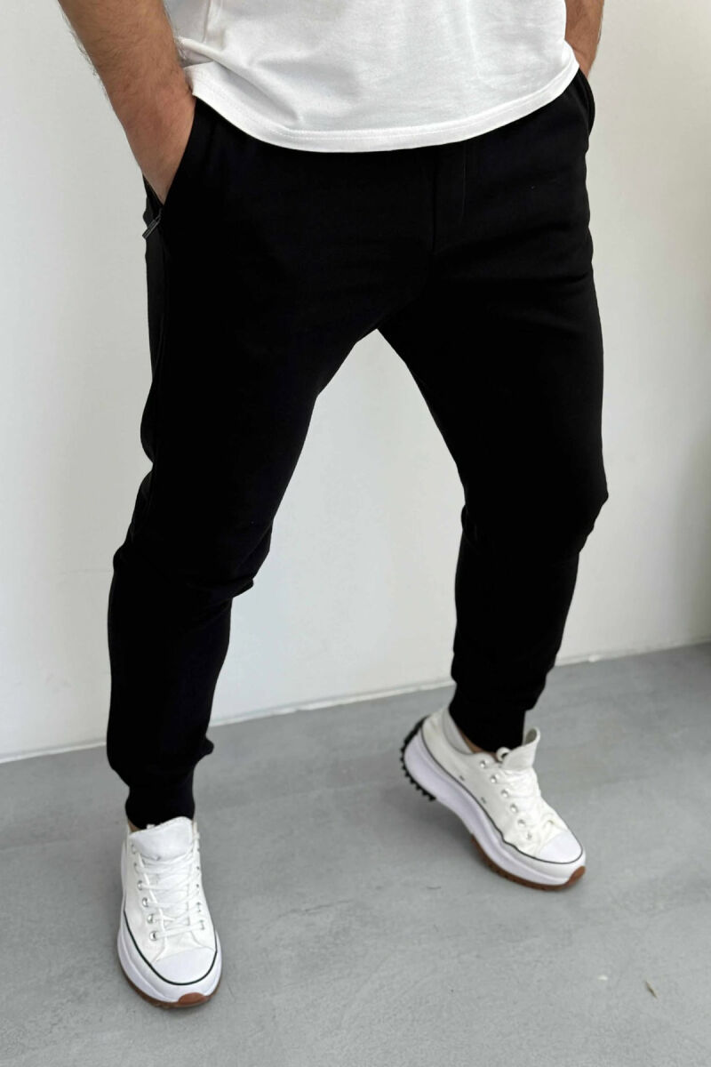 ONE COLOR SIMPLE MEN JOGGERS BLACK/ E ZEZE - 3