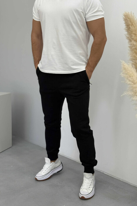 ONE COLOR SIMPLE MEN JOGGERS BLACK/ E ZEZE 