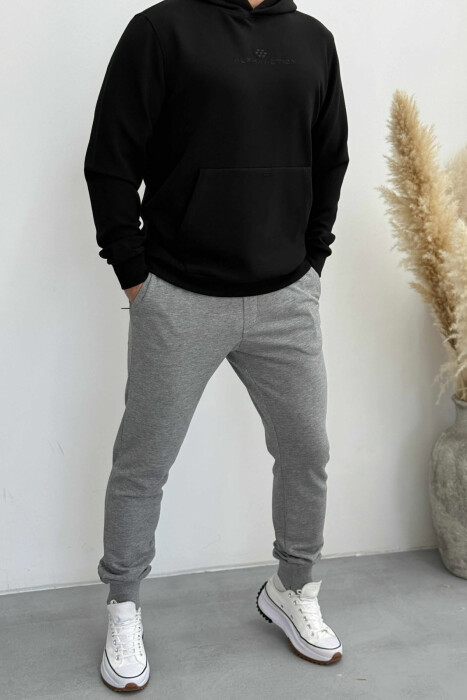 ONE COLOR SIMPLE MEN JOGGERS GREY/GRI - KLAUDIO FASHION
