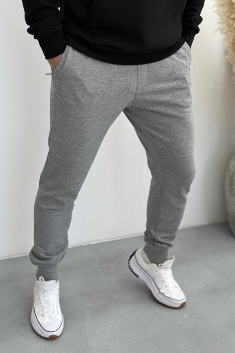 ONE COLOR SIMPLE MEN JOGGERS GREY/GRI - 4