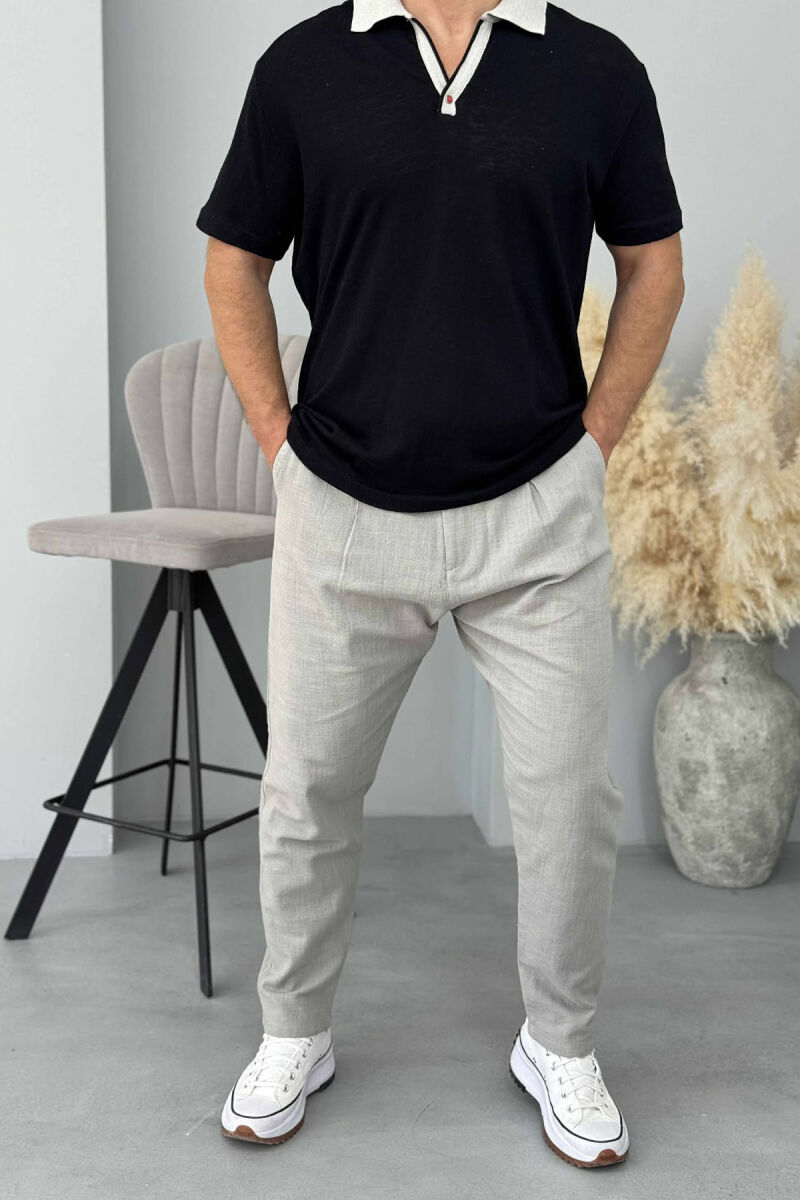 ONE COLOR SIMPLE MEN PANTS GREY/GRI - 1