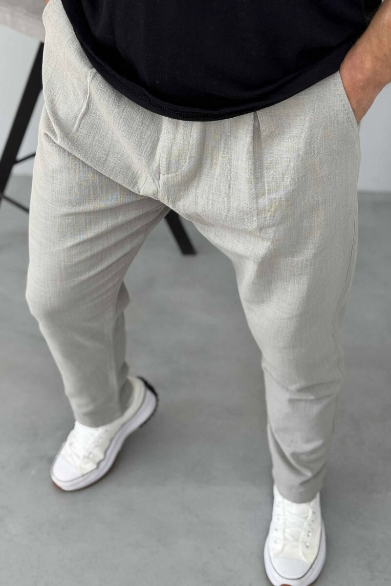 ONE COLOR SIMPLE MEN PANTS GREY/GRI - 2