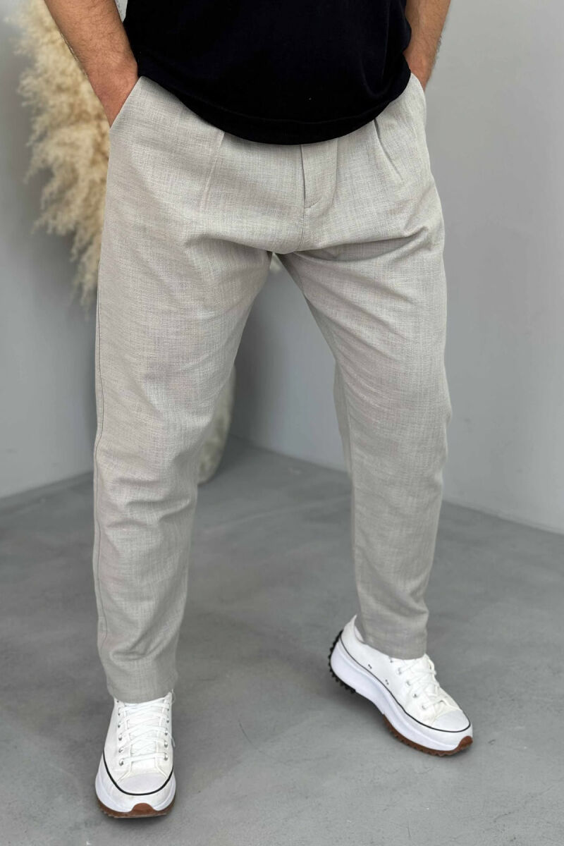 ONE COLOR SIMPLE MEN PANTS GREY/GRI - 3