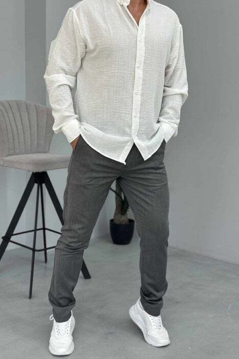 ONE COLOR SIMPLE MEN PANTS GREY/GRI 