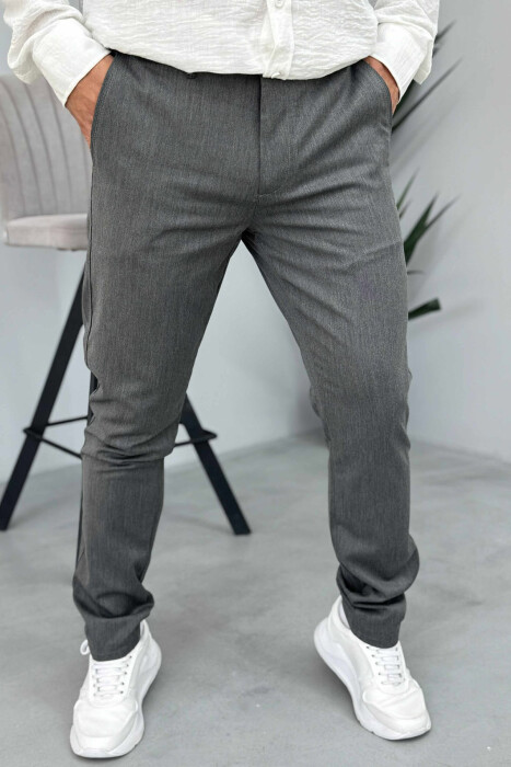 ONE COLOR SIMPLE MEN PANTS GREY/GRI - 2