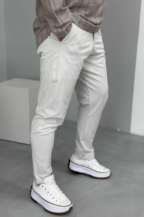 ONE COLOR SIMPLE MEN PANTS LIGHT GREY/GZ - 3