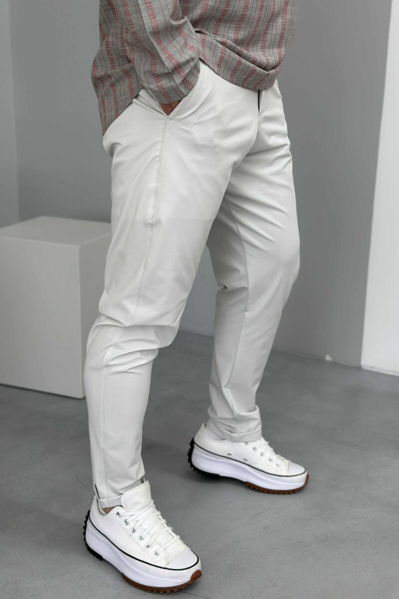 ONE COLOR SIMPLE MEN PANTS LIGHT GREY/GZ - 3