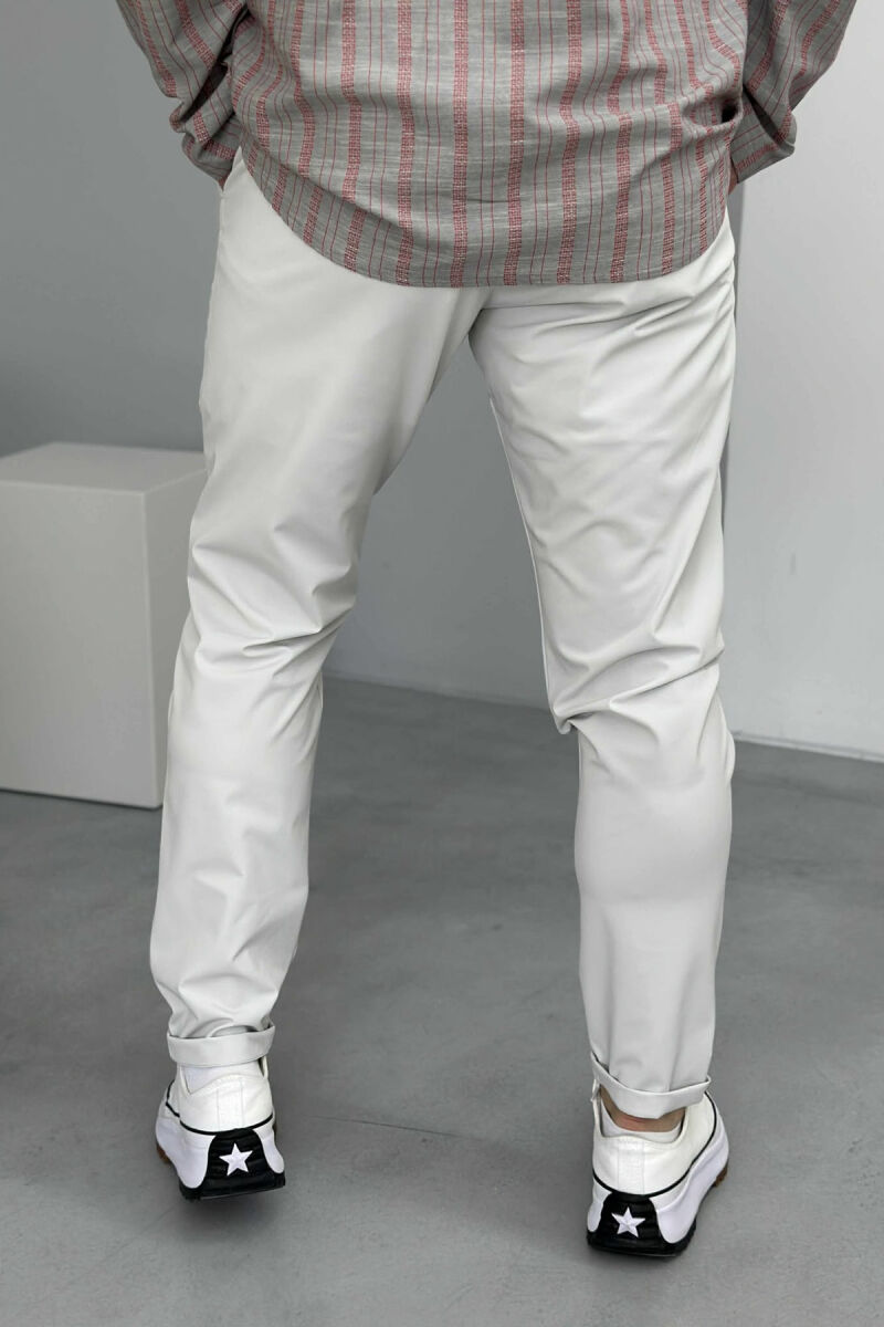 ONE COLOR SIMPLE MEN PANTS LIGHT GREY/GZ - 5