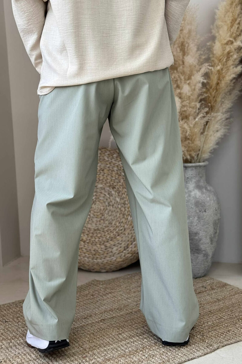 ONE COLOR SIMPLE MEN PANTS MINT/MENTE - 4